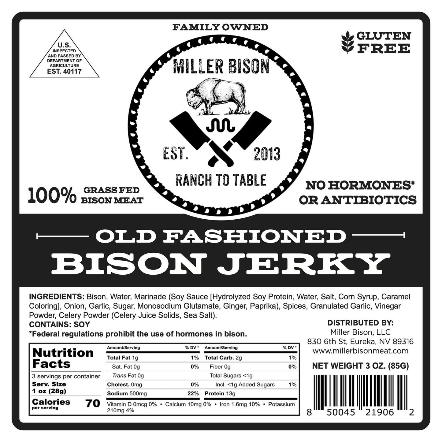 Ultimate Carnivore Bison Snack Pack - Miller Bison