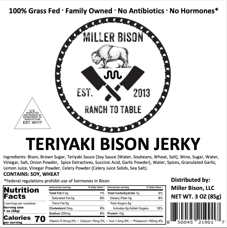 Ultimate Carnivore Bison Snack Pack - Miller Bison