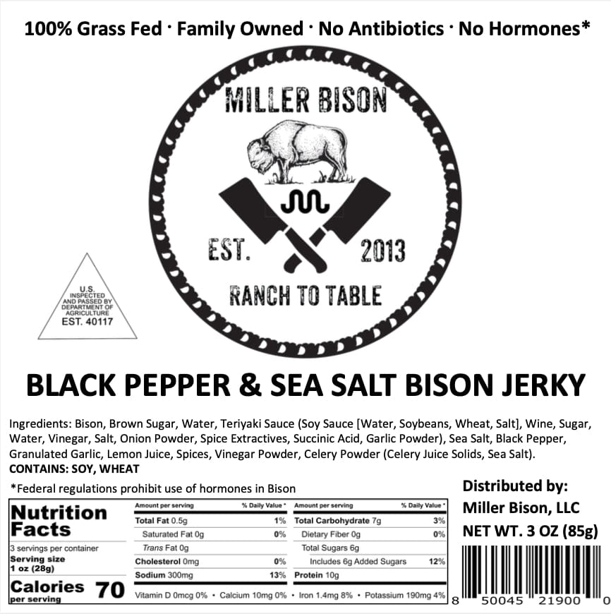 Ultimate Carnivore Bison Snack Pack - Miller Bison